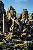 Angkor Thom - Bayon temple, general view from East 